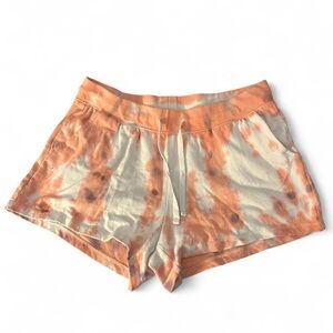 Old Navy Tie-Dye Orange and Cream Athletic Shorts